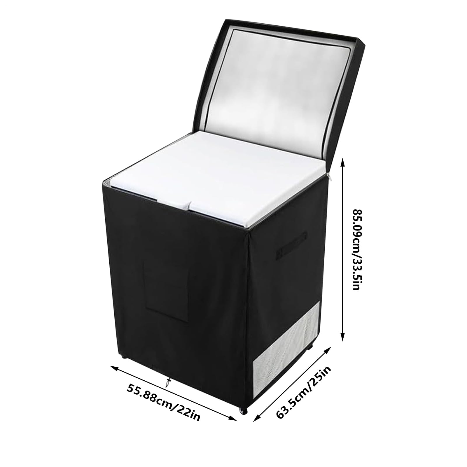 Funda para Congelador Profundo | Cubierta Protectora Impermeable y contra Polvo para Congelador,Tela Oxford con Doble Apertura para Electrodomésticos de Exterior