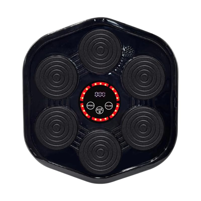 (𝟏𝟓 𝐘𝐞𝐚𝐫𝐬 𝐖𝐚𝐫𝐫𝐚𝐧𝐭𝐲) Wall-Mounted Music Boxing Machine with Gloves | Interactive LED Punch Target for Kickboxing, Martial Arts, MMA Training & Indoor Fitness Workouts-image-30