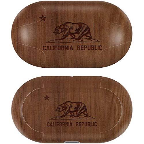 Skinit Decal Audio Skin Compatible with Galaxy Buds+ - Officially Licensed Skinit Originally Designed California Wood Flag Design