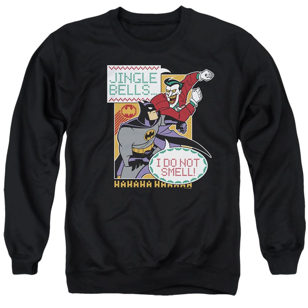 Popfunk Classic Batman The Animated Series Jingle Bells I Do Not Smell Unisex Adult Crewneck Sweatshirt