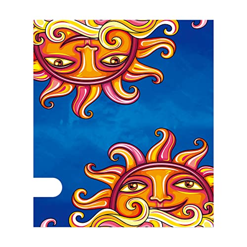 Image of Texupday Smile Colorful Sun Decoration Mailbox Cover with Magnetic Strip Spring Summer Mailbox Wraps Post Letter Box Cover Standard Size 21 inch X 18 inch for Garden Outdoor Yard Decor