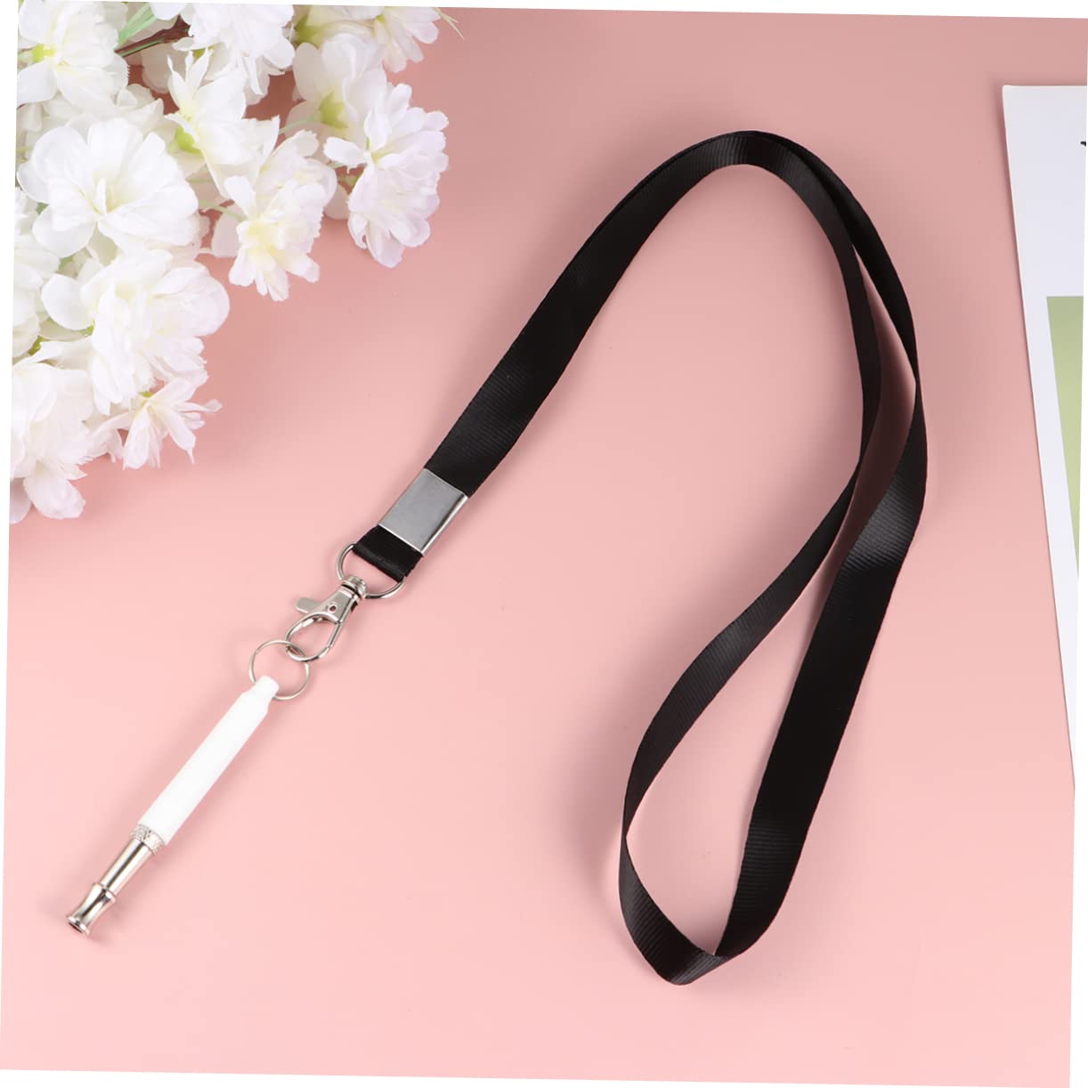 FOMIYES 2sets Puppy Whistle Dog Clicker Lanyard Stop Barking Dog Trainer 2pcs*2