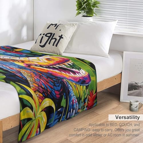 Manta de cocodrilo de franela para sofá cama de 140x180 cm 7
