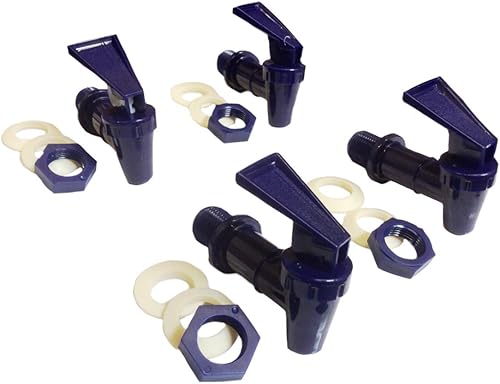 AquaNation Botella de agua de repuesto sin bisfenol A, jarra de cerámica reutilizable, boquilla para bebidas, válvula dispensadora, grifo de