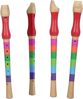 soprano recorder instrument Colorful Wooden 8 Hole Saxophone Recorder For Performance And Communication