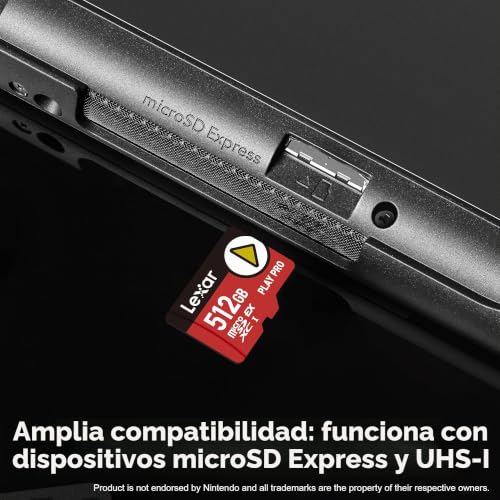 Tarjeta Lexar Play Pro microSDXC de 512 GB con 900 MB/s para consolas portátiles 6