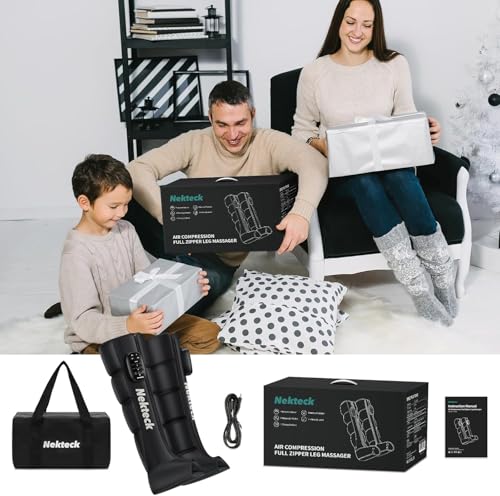 Nekteck Cordless Air Compression Leg Massager with 6 Modes & 4 Intensities, Foot and Leg Massager for Circulation Improvement & Muscle Recovery, Massage Tools for Mom, Dad, Athletes by Nekteck - Image 9