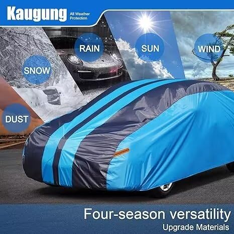 Image of Kaugung Car Cover Custom Fit Chevy Chevrolet Malibu（2016-2025） Waterproof All Weather for Automobiles，Full Exterior Cover for Lightweight Resistant Outdoor Sun UV Rain Dust Snow Wind Protection.