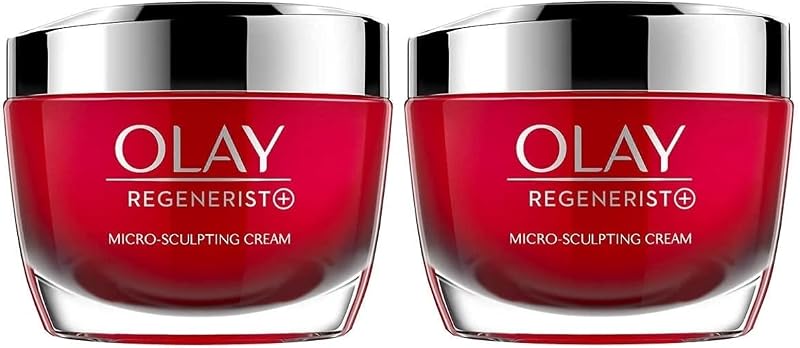 Creme hidratante facial Olay Regenerist + Micro Sculpting, 50 mL, pacote com 2