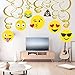 Sayala 30 Piezas Emoji-Icon Faccina Compleanno Decorazioni, Emoji Buon Compleanno Decorazioni Ragazze Bambini Ragazzi Adulti Kit di Forniture per Feste di Compleanno per Adolescenti