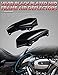 Amazicha Vivid Black Mid Frame Air Heat Deflectors Trim Left Right Set Compatible for Harley Touring and Trike 2009-2024 Models Without Cool Flow Fan