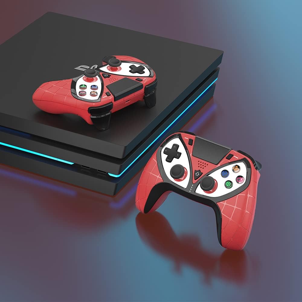 Wireless Gaming Controller for PS4, GEEKLIN Wireless Gamepad Remote Joystick for PS4/PS3/Android/iOS/PC with Upgraded Joystick, Headset Jack and Dual Vibration