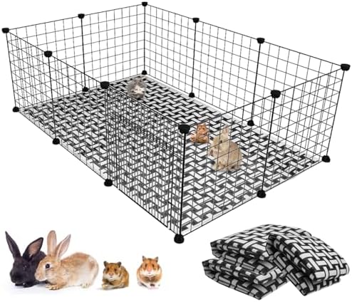 PINVNBY 40 Pcs Rabbit Pee Pads – Super Absorbent Odor-Control Cage Liners For Small Pets - View #4