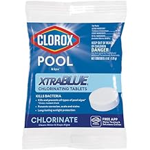 Clorox Pool&Spa 23000CLX XtraBlue 3" Long Lasting Chlorinating Tablet, White