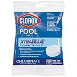 Clorox Pool&Spa 23000CLX XtraBlue 3" Long Lasting Chlorinating Tablets, White
