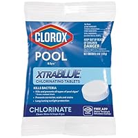 Clorox Pool&Spa 23000CLX XtraBlue 3" Long Lasting Chlorinating Tablet, White