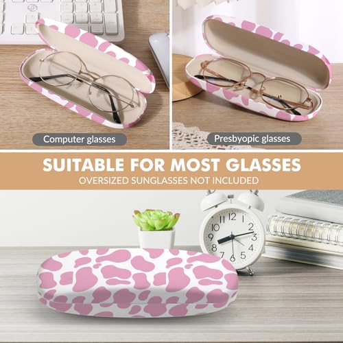 Image of Glasses Case Hard Shell,Portable Protective Eyeglasses Case, Eyeglass Holder Box with Cleaning Cloth,for Women Men
