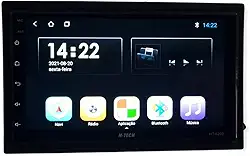 Aparelho de som automotivo MP5 slim tela de 7" HT-6200 Sistema Android 10, 1GB de RAM 16GB de memória interna