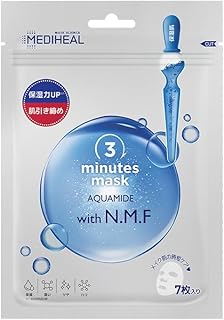 MEDIHEAL(メディヒール) 【正規品】3ミニッツシートマスク アクアマイドwith N.M.Fメディヒール 3ミニッツシートマスク アクアマイドwith N.M.F フェイスマスク 7シート (x 1)