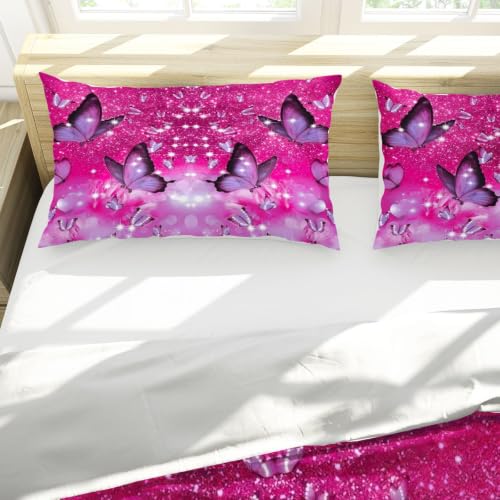 Housse de couette ado papillon violet : finis les lits ternes et difficiles à border - 6