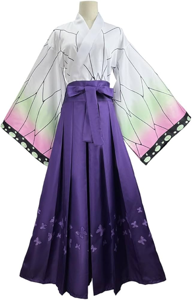 Amazon.co.jp: AZCQD 胡蝶しのぶ コスプレ衣装 ウィッグ付き