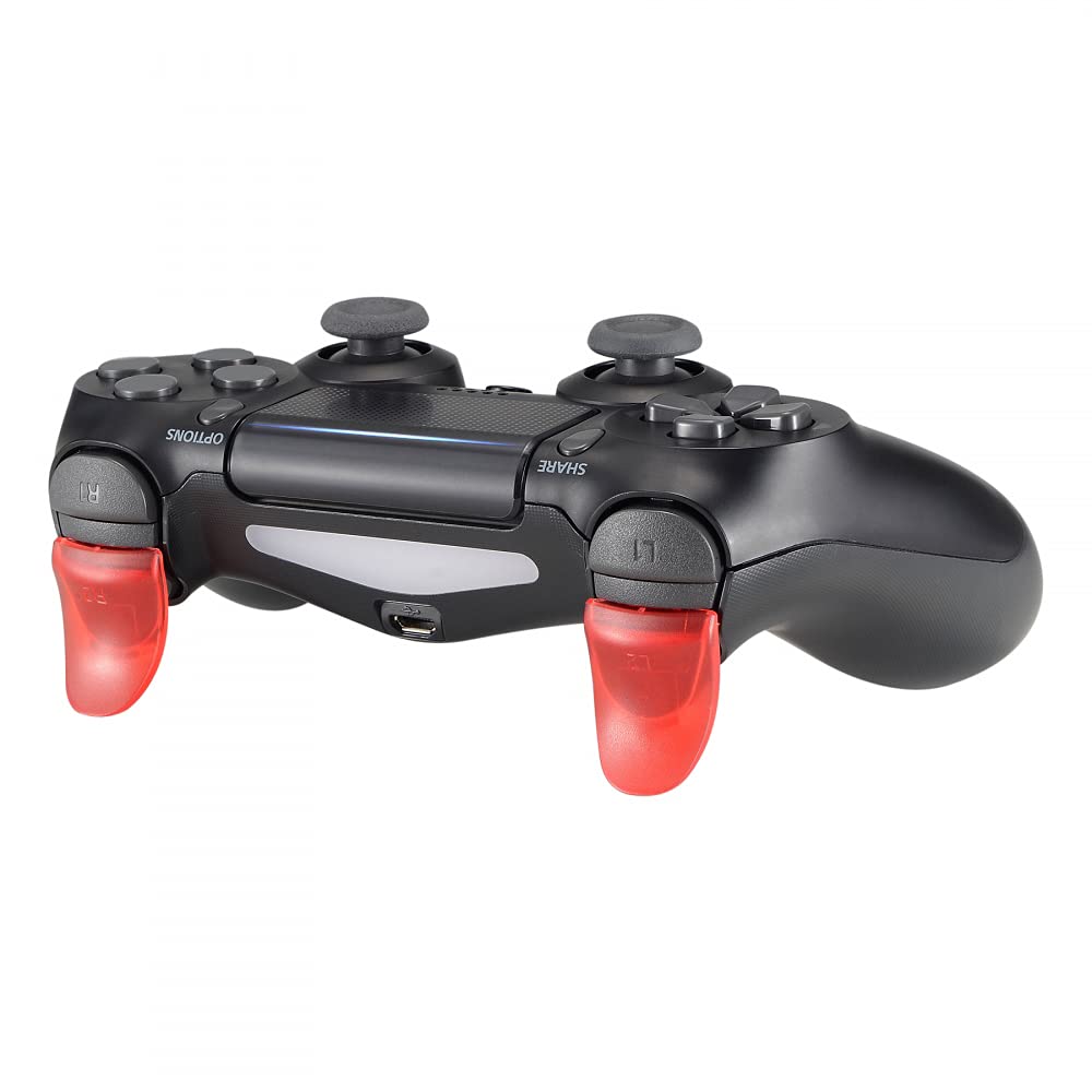 PlayStation4 - りり eXtremeRate Blue & Red Trigger Extenders L2 R2 Buttons, Game
