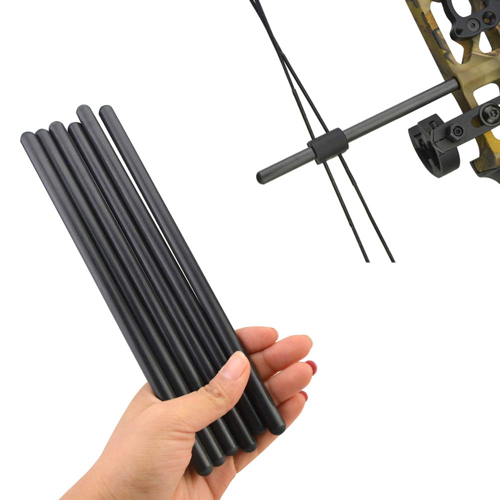 Soppressore Di Corda Per Arco Composto - Stabilizzatore/Equilibratore Nero (Wo Soujier) Per Tiro Con L'Arco
