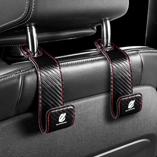 アルファード 専用 車用 シートフック 2個セット ヘッドレストフック アルファード 20系 30系 40系 シリーズ 車用 フック 耐荷重30kg 車内収納 荷物掛け 荷崩れ防止 シートの前後使用可能 簡単取付 カーアクセサリー 車 便利グッズ (カーボ