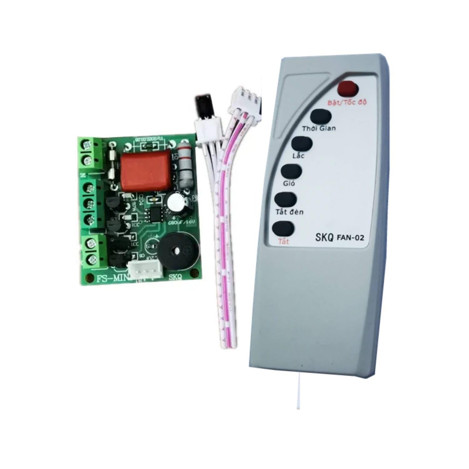 Mini Fan Control Board with Distant Universal Fan Distant Control Kit Compact Conversion Board Kit Wireless for DIYers, Hobbyists, Workshop, Vietnamese-image-31