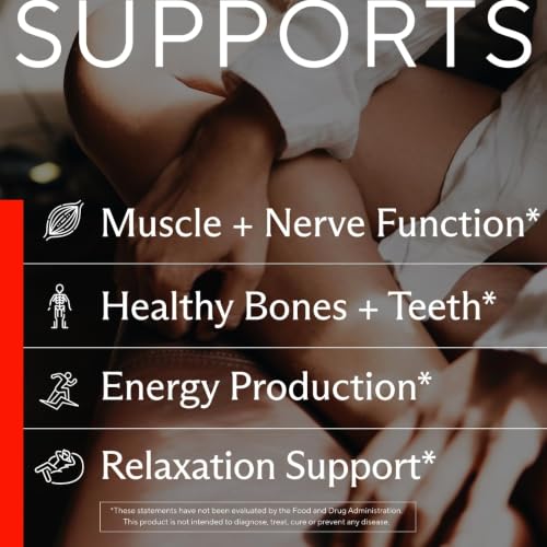 Image of Premium Magnesium Citrate Capsules - Powerful 500mg Magnesium Oxide & Citrate Supplement - Helps Support Healthy Bones, Muscles, Teeth, Energy & Relaxation - 120 Vegetable Capsules