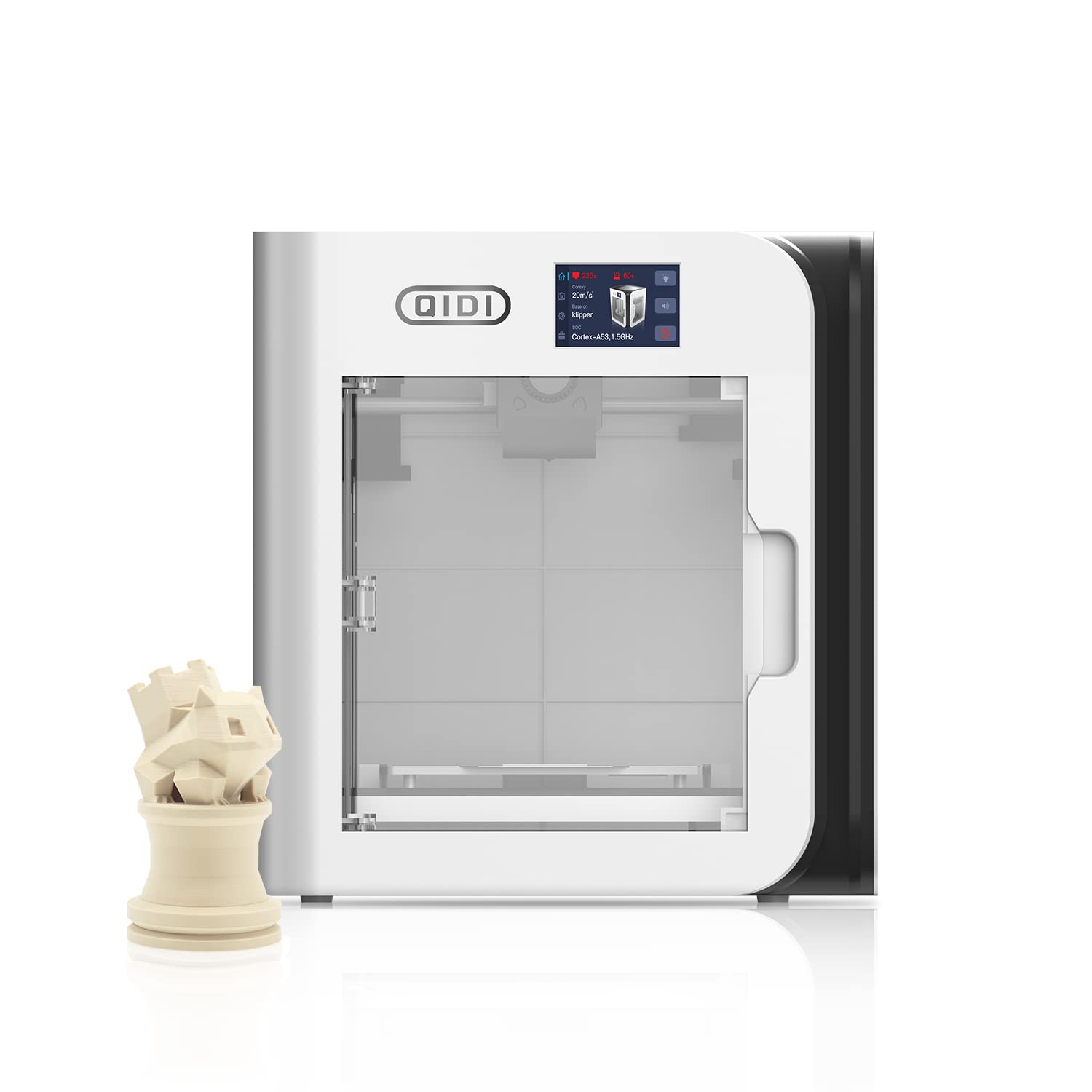 QIDI TECH X-SMART3 Stampante 3D di nuovo generazione da tavolo ad alta velocità da 500 mm/s,CoreXY& Klipper, livellamento automatico, sagomatore di ingresso, dimensioni di costruzione 175*180*170 mm