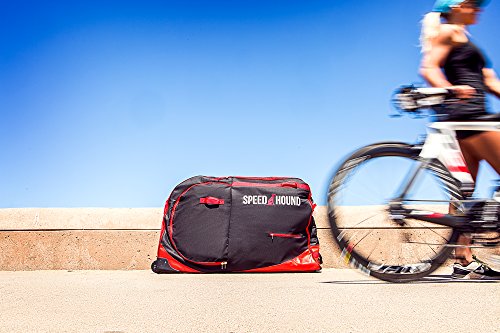 Speed Hound Bike Case for Air Travel | Freedom Padded Carrying Case Fits Most Road, Mountain & Triathlon Bikes | Heavy Duty Bike Bag with Extra Space for Cycling Accessories | 53 x 31 x 15 Inches