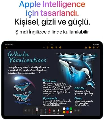 Apple M3 çipli 11 inç iPad Air: Liquid Retina Ekran, 128 GB, 12 MP Ön/Arka Kamera, Wi-Fi 6E, Touch ID, Tüm Gün Süren Pil Ömrü — Uzay Grisi - Görsel 4