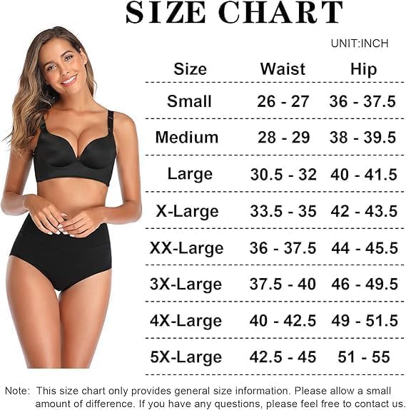 Women's High Waist Cotton Underwear Stretch Briefs Soft Comfy Ladies Panties MultiPack - Image 6