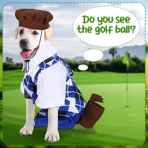 Disfraz Golf para Perro con Bolso y Palos miniatura 4
