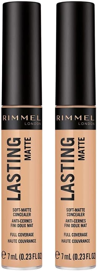 2 x Rimmel Lasting Matte Concealer Full Coverage - 015 True Ivory