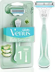 Gillette Venus Pele Sensível Aparelho de Depilar com Aloe Vera, 1ud