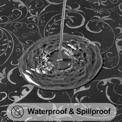 Image of Smiry Rectangle Waterproof Heavy Duty Vinyl Tablecloths, 60 x 84 Inch