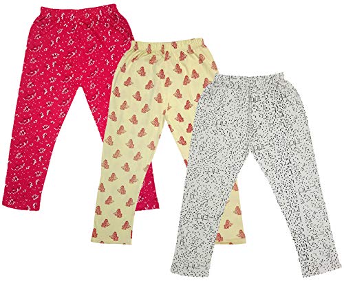 Image of indi weaves Girls Super Soft Cotton Solid Capri Pants Pack of 2