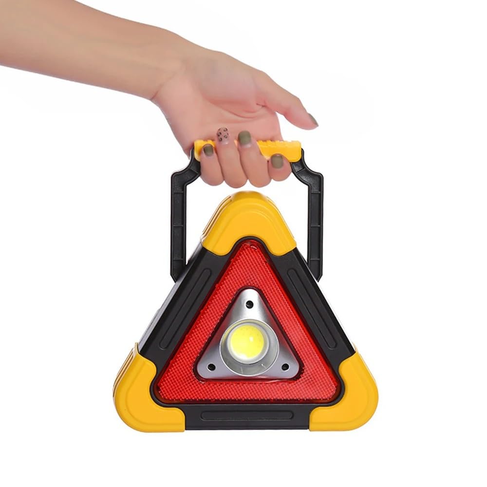 Señal de Emergencia triángulo Reflector al Aire Libre Brillante estupendo de la lámpara del Trabajo luz Advertencia portátil Emergencia triángulo
