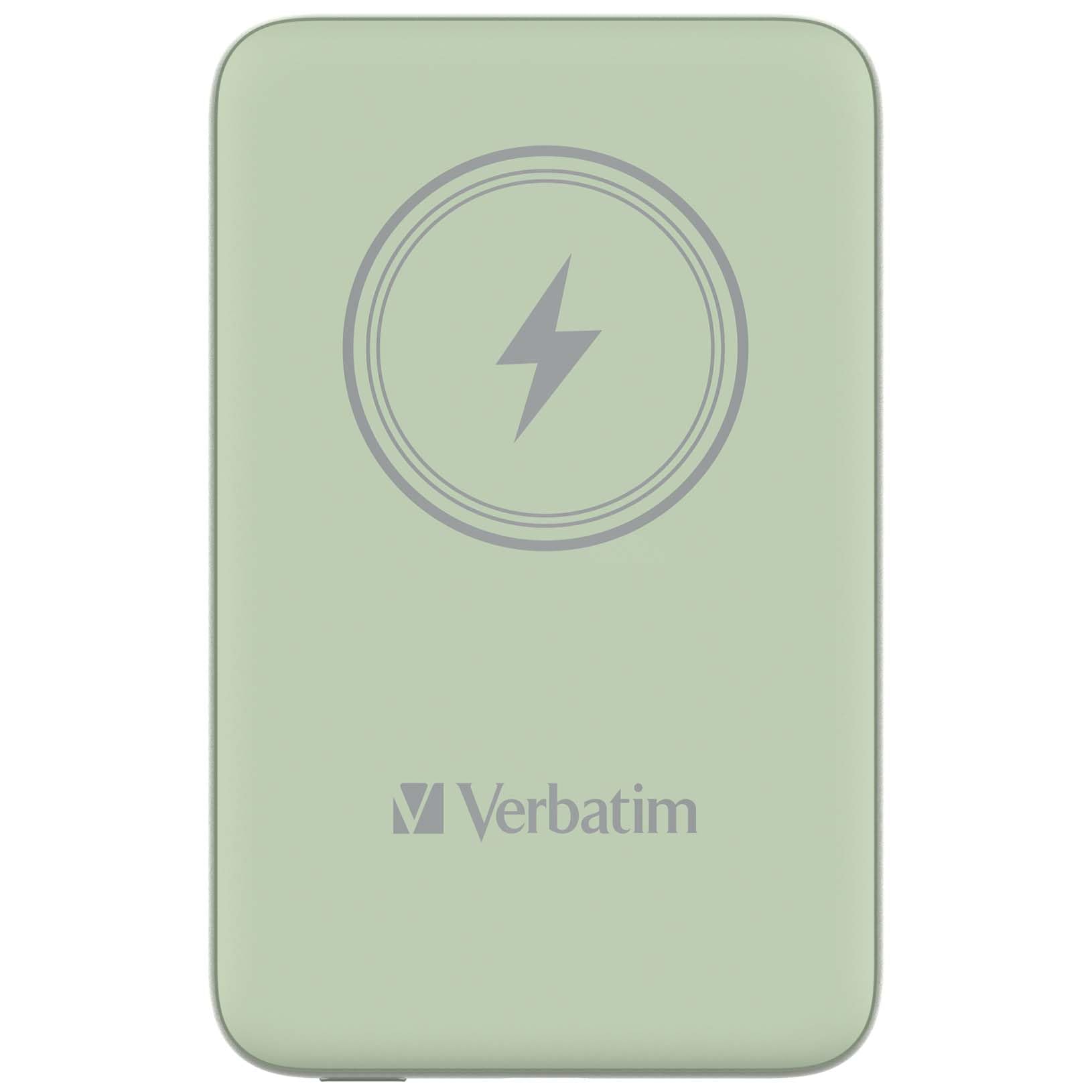 Charge 'n' Go Magnetic Wireless Power Bank 10000 Green
