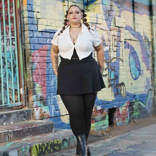 DRESHOW Plus Size Thigh High Socks for Women Over Knee Long Boot Stockings Striped Knee Highs Tube Socks Leg Warmers3