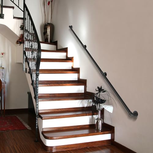 Industrial Staircase Handrails 11.5FT, 1.3" Hand Rails for Indoor Stairs by HAowosi - Used condition - Image 8