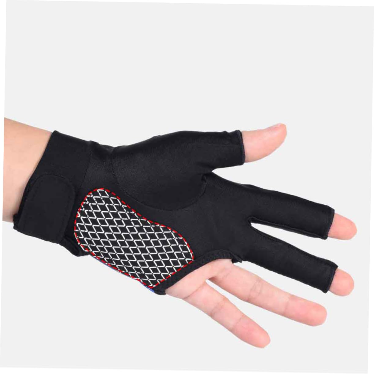 BESPORTBLE Billiard Gloves Snooker Glove 3 Fingers Black Neoprene Breathable Easy to Carry