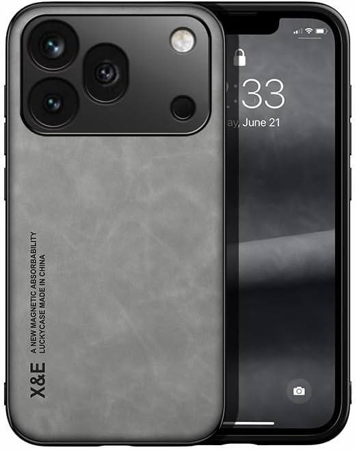 Funda Compatible con Honor 600 Pro, Imán Interno, Protección de Cámara Anticaídas, Funda 2 en 1 Gris