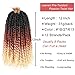 Leeven 12 Inch Passion Twist Crochet Hair 8 Packs Blonde Pre Twisted Passion Twist 3 Tone Ombre Pre Looped Bomb Twist Bohemian Short Curly Synthetic Braiding Hair for Women #1B/27/613