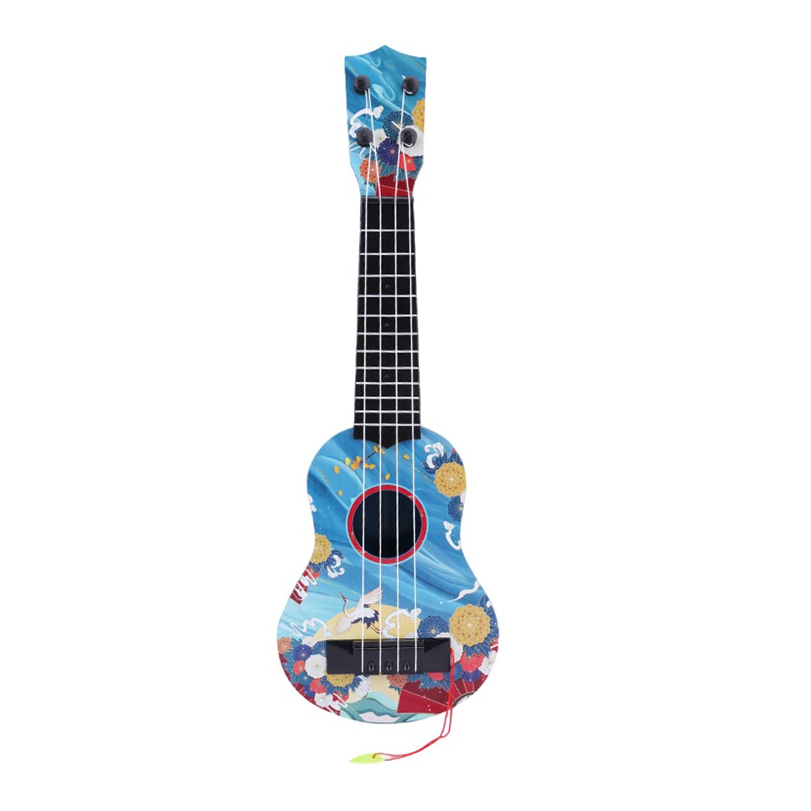Guitare Enfant, Ukulele Enfants, Guitare Enfant 3-6 Ans, Jouet de Guitare et Piano, avec 4 Cordes Réglables,Mini Guitare pour Les Tout-Petits Débutants Garçons Filles Cadeau (Feihé 44cm)
