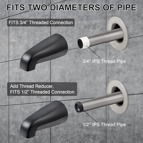 image for Dreyoo Universal Bath Tub Spout with Adapter, 5