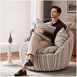 Mervdane Swivel Barrel Chair