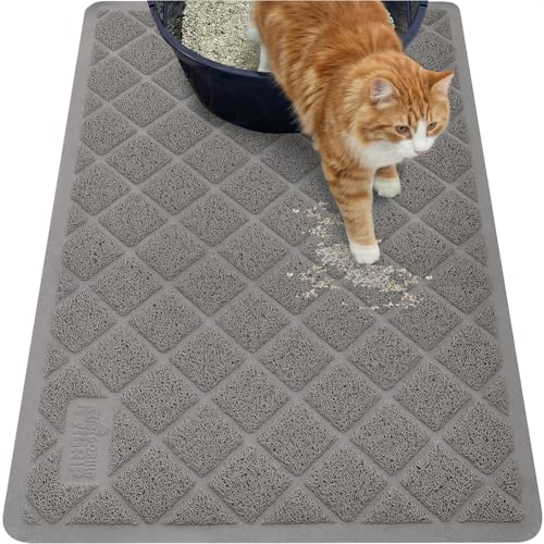 GORILLA GRIP Cat Litter Box Mat Water Resistant